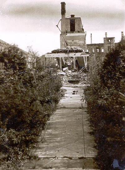 Ruins of the YIVO building in Vilnius